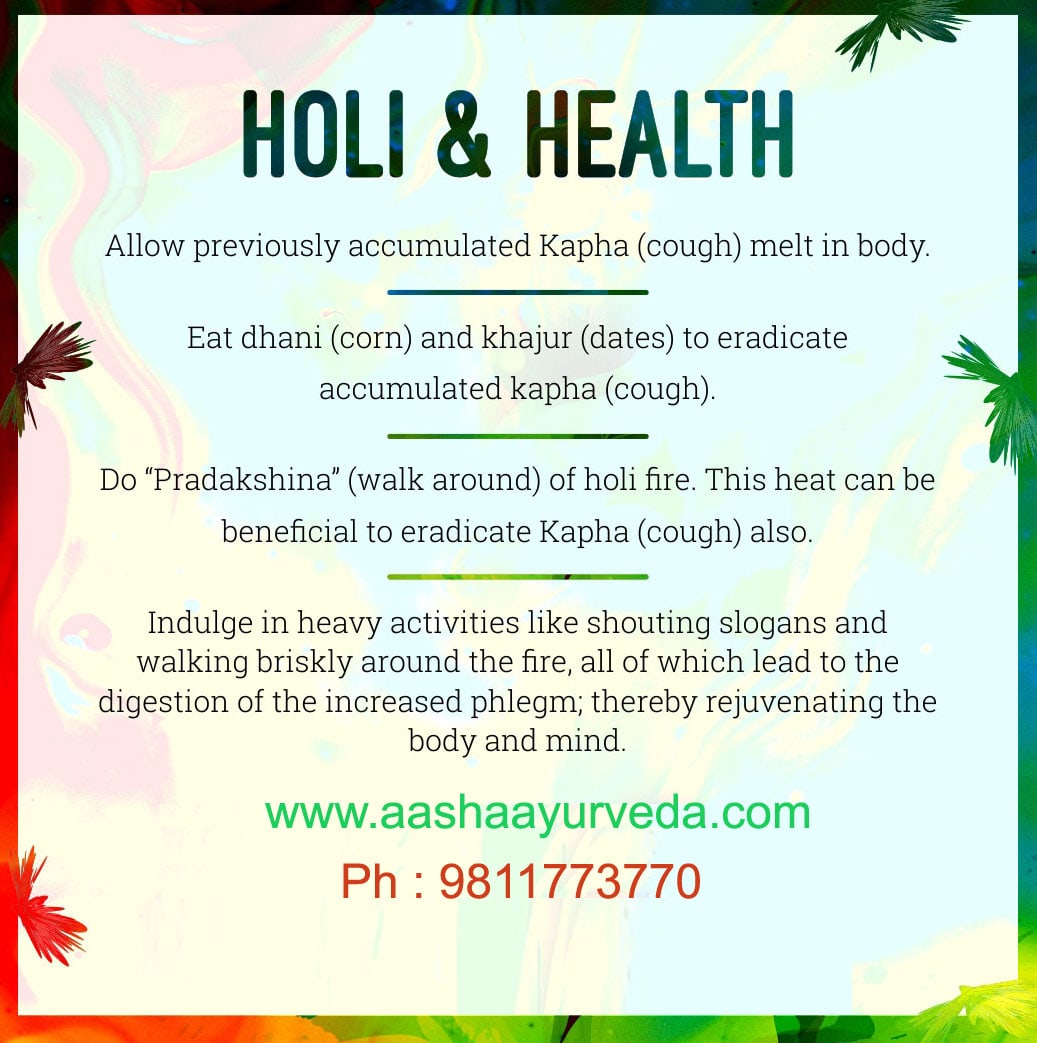 Celebrating the Healing of your Body and Mind through Ayurveda”- Holi & Ayurveda